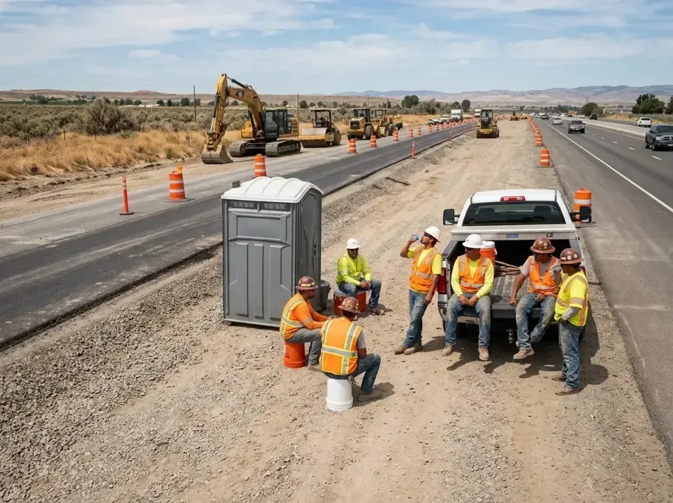 highway-road-construction-crew-007 — frequently asked questions, Porta Potty and Restroom Rentals in Milliken, CO